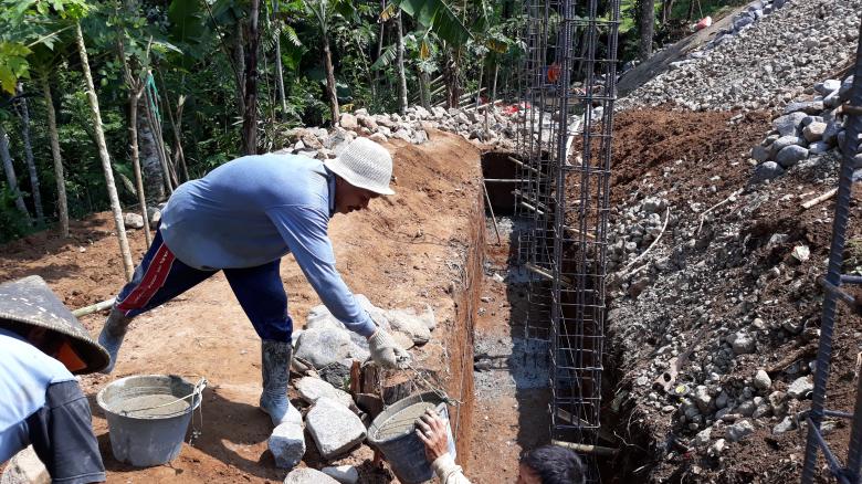 Free stock image of Construction of basic foundation structures for soil embankments created by bang doel