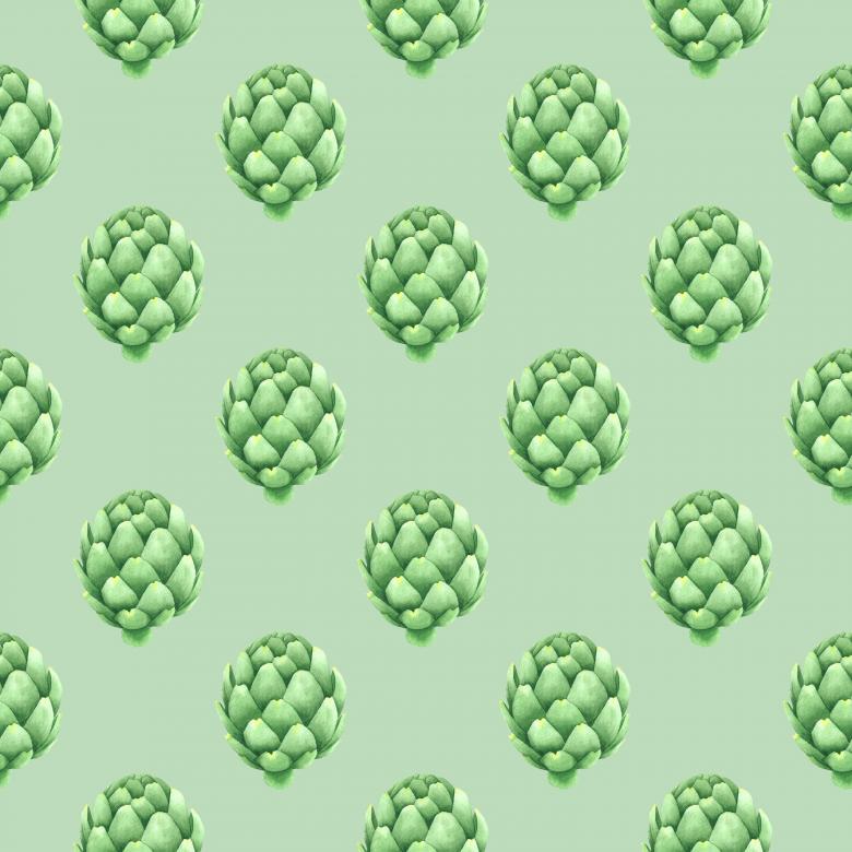 Free stock image of Artichoke pattern created by gingemar