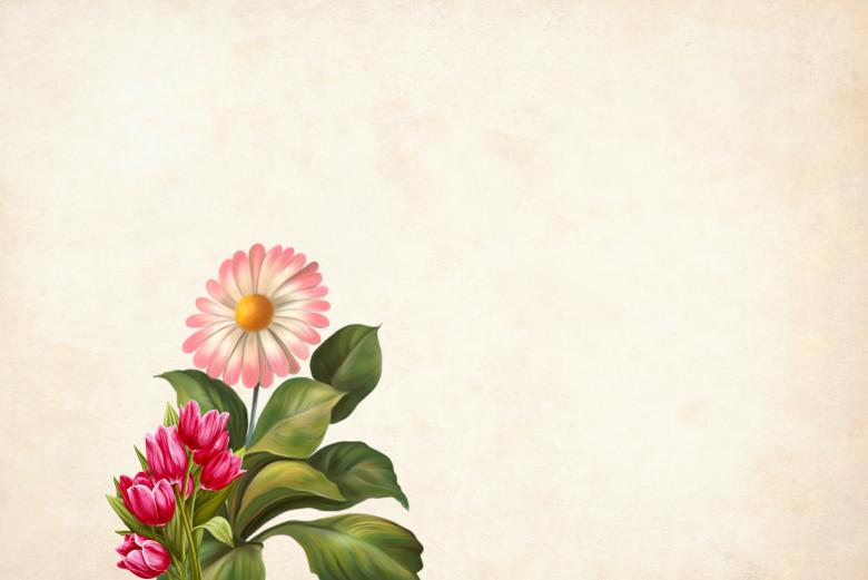 Free stock image of Vintage Paper with Flower Background created by mohamed hassan