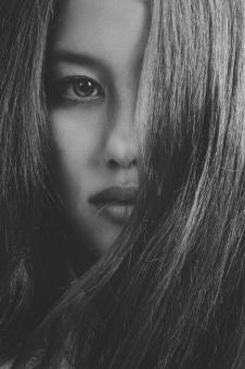 Beautiful Dark Haired Woman Portrait - Free Stock Photo
