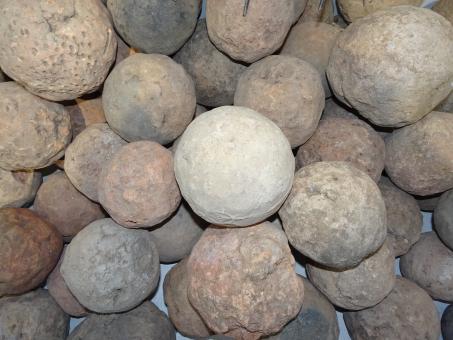 Free Stock Photo of Stone Cannonballs