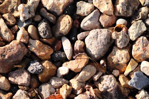 Free Stock Photo of Bed of stones and gravel