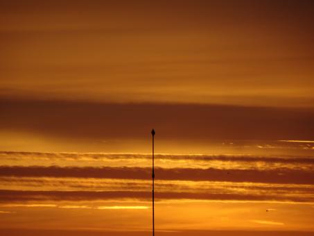 Street lamp remains perplexed by that incredible sunset... - Free Stock Photo