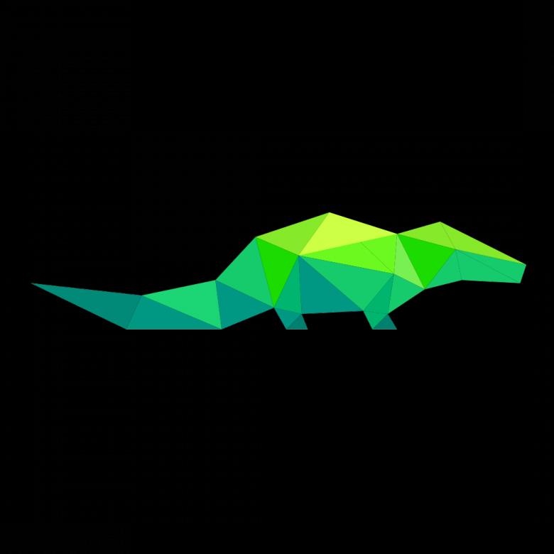 Free stock image of Polygonal Crocodile created by Helen