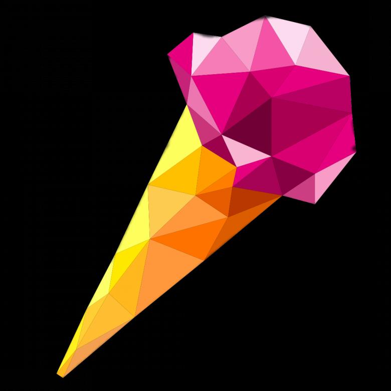 Free stock image of Polygonal Ice-cream created by Helen