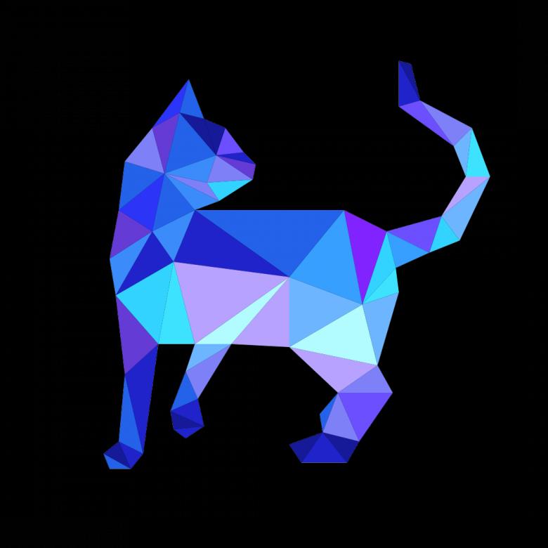 Free stock image of Polygonal Cat created by Helen
