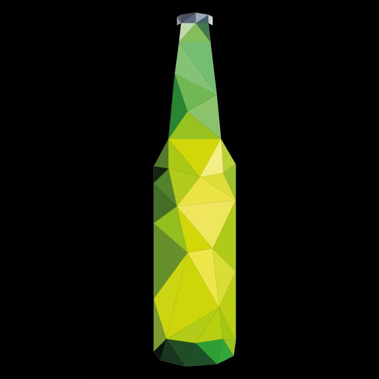 Free stock image of Polygonal Green Bottle created by Helen