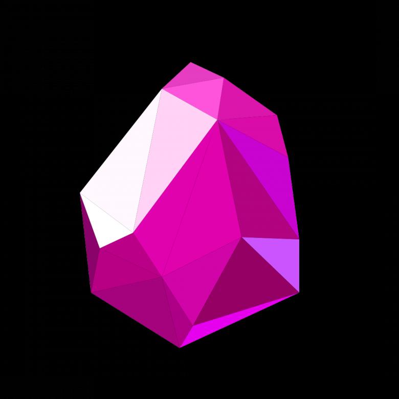 Free stock image of Purple Polygonal Crystal created by Helen