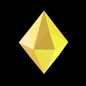 Yellow Polygonal Crystal