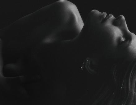 Black & White Woman Closeup Portrait - Free Stock Photo