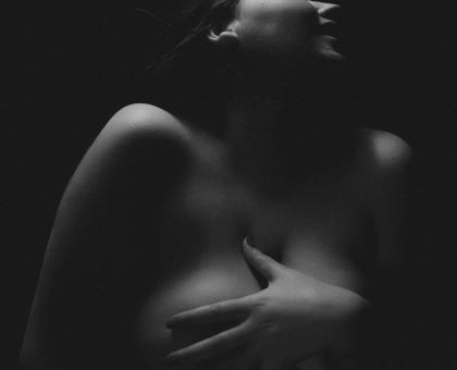 Black and White Woman Body Closeup - Free Stock Photo