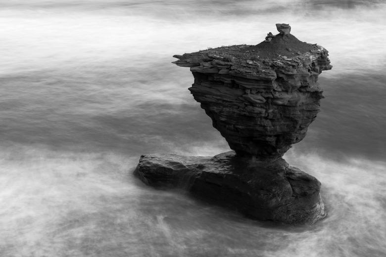 Free stock image of Fluid Teapot Rock - Black & White created by Nicolas Raymond