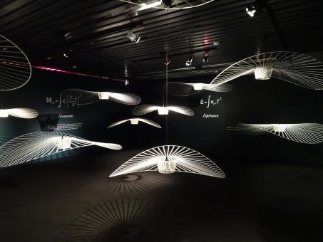 Constance Guisset's design exhibition: fan-lampshades - Free Stock Photo