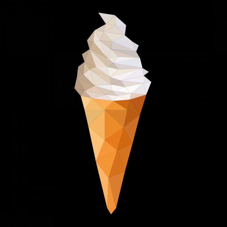 Free stock image of Polygonal Ice Cream created by Helen