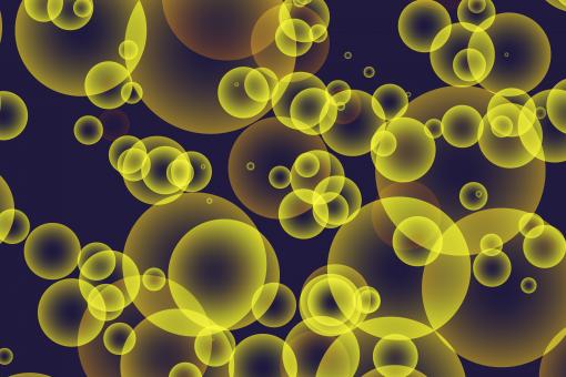 Free Stock Photo of Yellow Bubbles HD Background