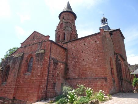 Free Stock Photo of Red village medieval church, all in red!