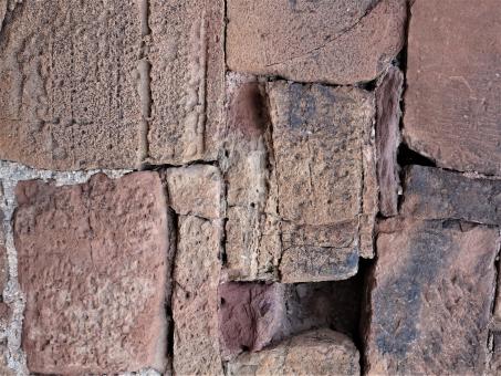 Free Stock Photo of Red sandstone wall