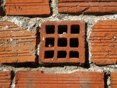 Free Stock Photo of Red Brick Wall Texture