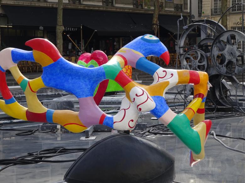 Free stock image of Niki de Saint Phalle's abstract sculpture created by GAIMARD Jacques