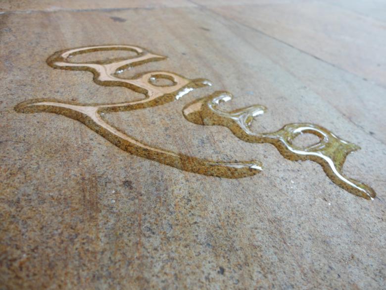 Free stock image of Aqua water calligraphy created by Chekokiart