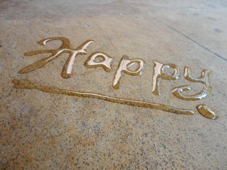Free stock image of Happy water calligraphy created by Chekokiart