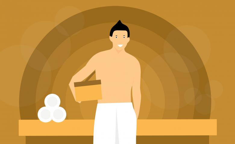 Free stock image of Man in Sauna created by mohamed hassan