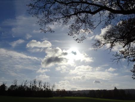 Sun and clouds winter struggle - Free Stock Photo