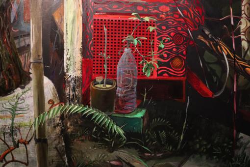 Free Stock Photo of Detail of Mexican painting