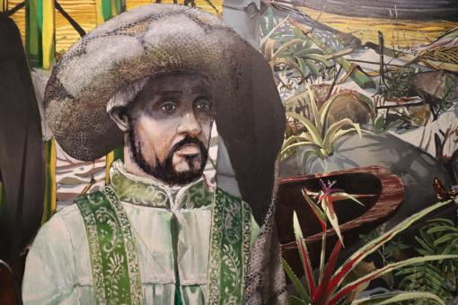 Free Stock Photo of Detail of Mexican painting