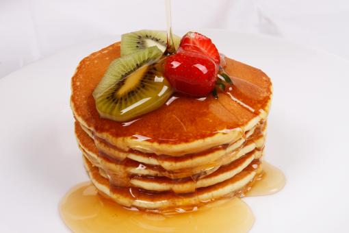 Pancakes and Fruits - Free Stock Photo