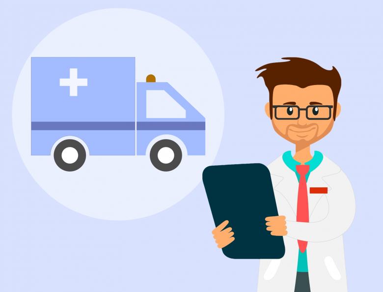 Free stock image of Ambulance Doctor Illustration created by mohamed hassan