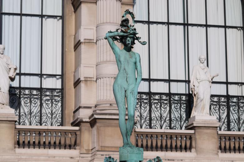 Free stock image of Bronze sculpture in a park created by GAIMARD Jacques