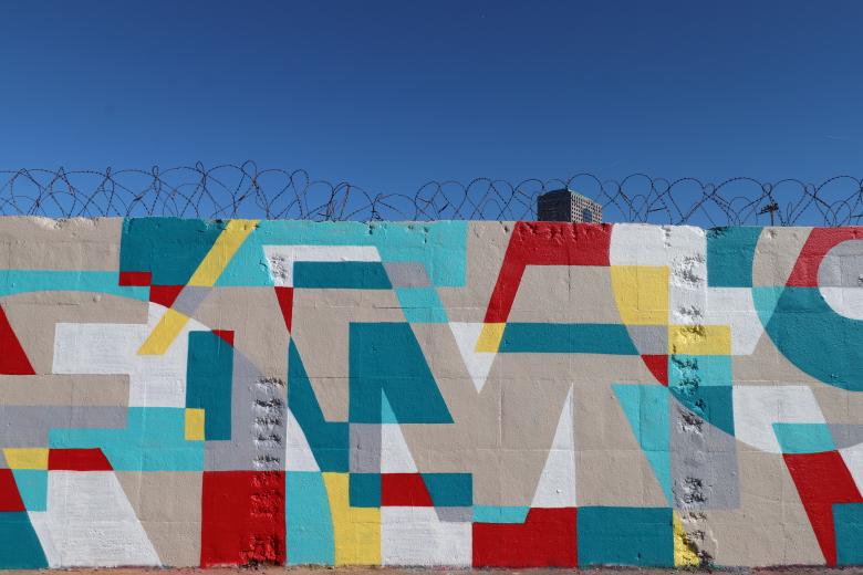 Free stock image of Puzzle-like wall painting created by GAIMARD Jacques