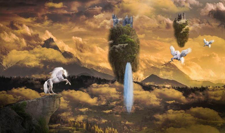Free stock image of Fantasy Island created by selim çatak