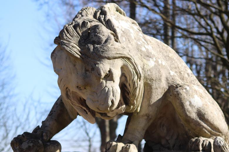Free stock image of Angry lion sculpture created by GAIMARD Jacques