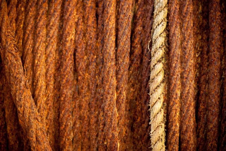 Free stock image of Rusted Steel Cables created by Bjorgvin