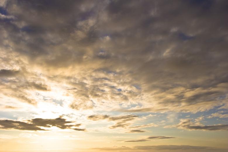 Free stock image of Cloudy Sky at Sunset created by Bjorgvin