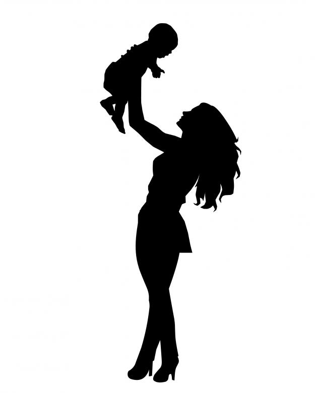 Free stock image of Mother Silhouette created by mohamed hassan
