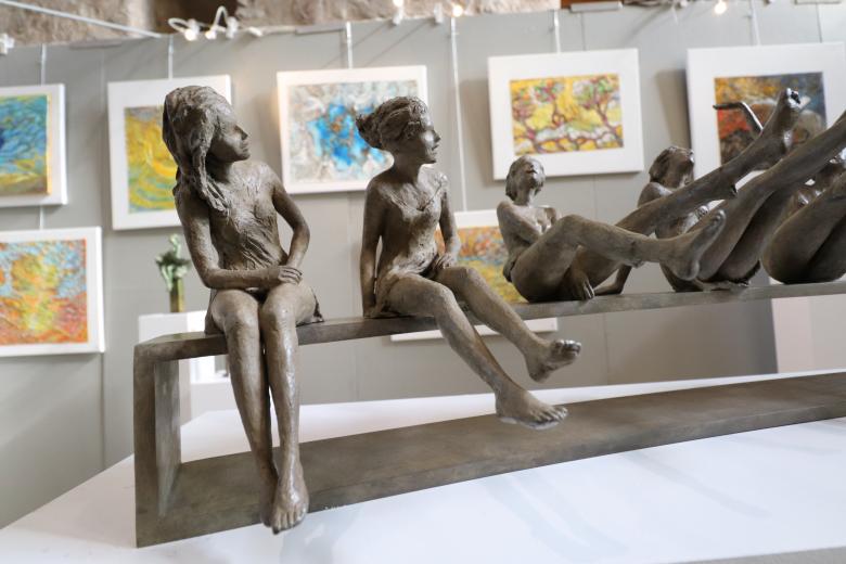 Free stock image of Tiny bronze sculptures in an art exhibition created by GAIMARD Jacques