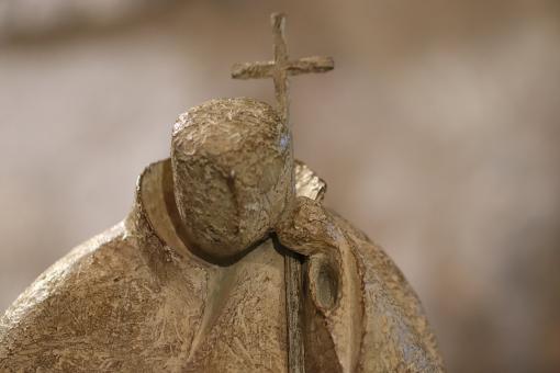 Bronze sculpture of Pope John-Paul II - Free Stock Photo