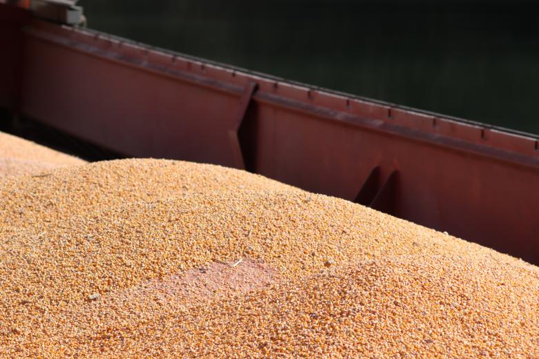 Free stock image of Corn stock in a barge created by GAIMARD Jacques