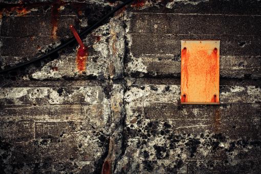 Free Stock Photo of Rust and Concrete Wall