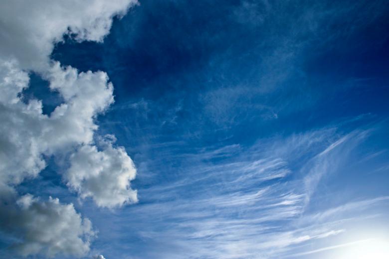 Free stock image of Vivid Blue Skies and White Clouds created by Bjorgvin