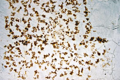 Free Stock Photo of Dotted Rust on Metal