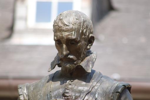 Free Stock Photo of Bronze sculpture of a man
