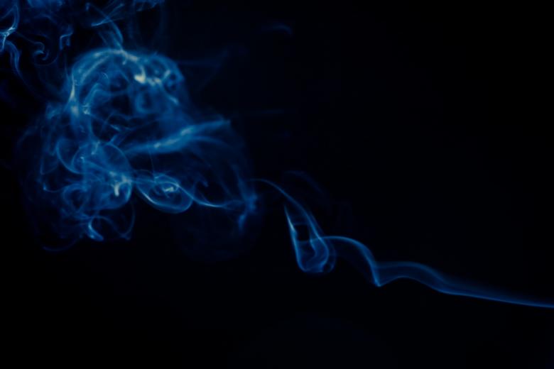 Free stock image of Blue Swirly Smoke on Black created by Bjorgvin