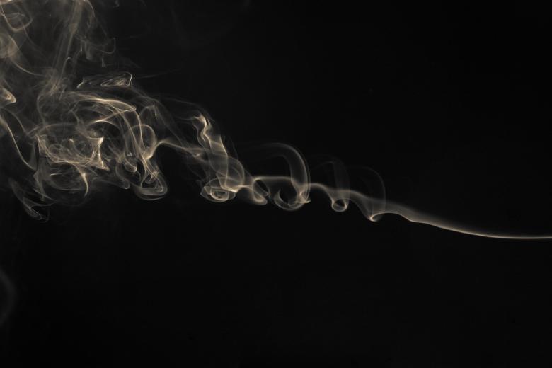 Free stock image of White Swirly Smoke on Black Background created by Bjorgvin