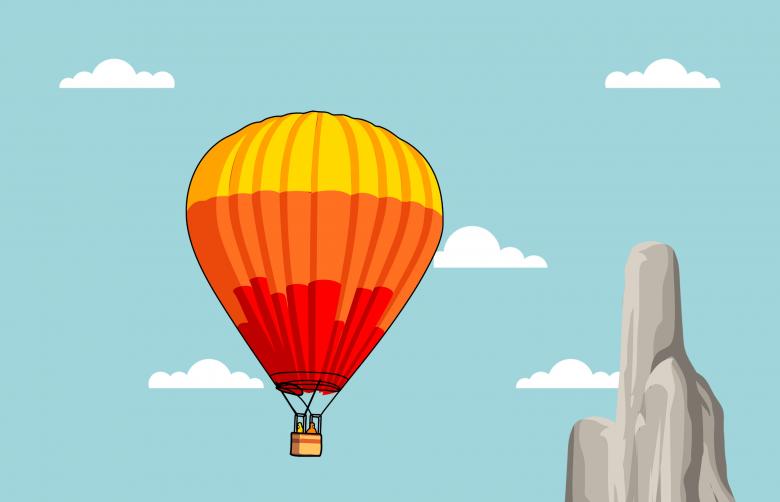 Free stock image of Flying Balloon Illustration created by mohamed hassan