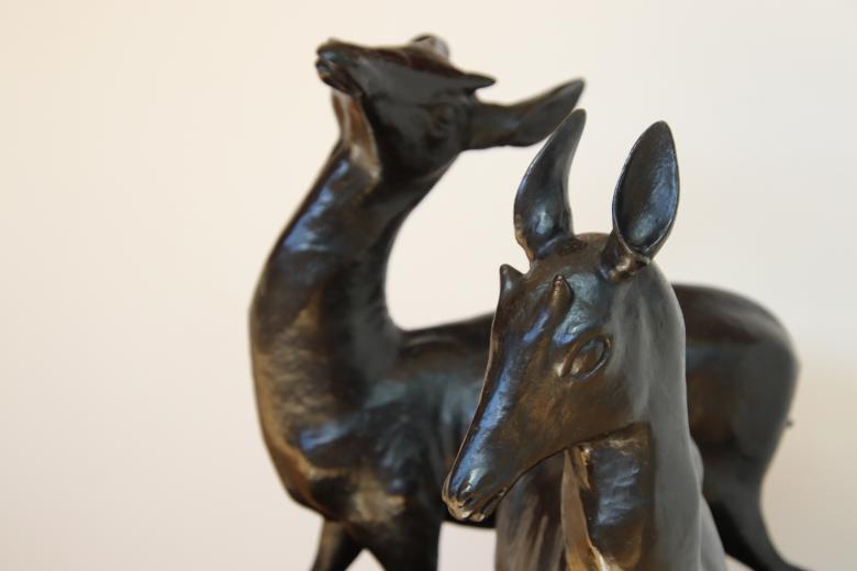 Free stock image of Black animal bronze sculptures created by GAIMARD Jacques