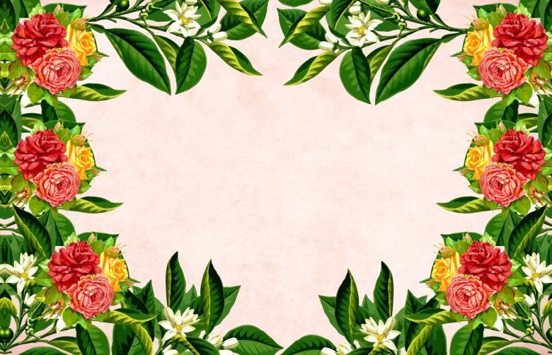 Free stock image of Flower Frame Background created by mohamed hassan